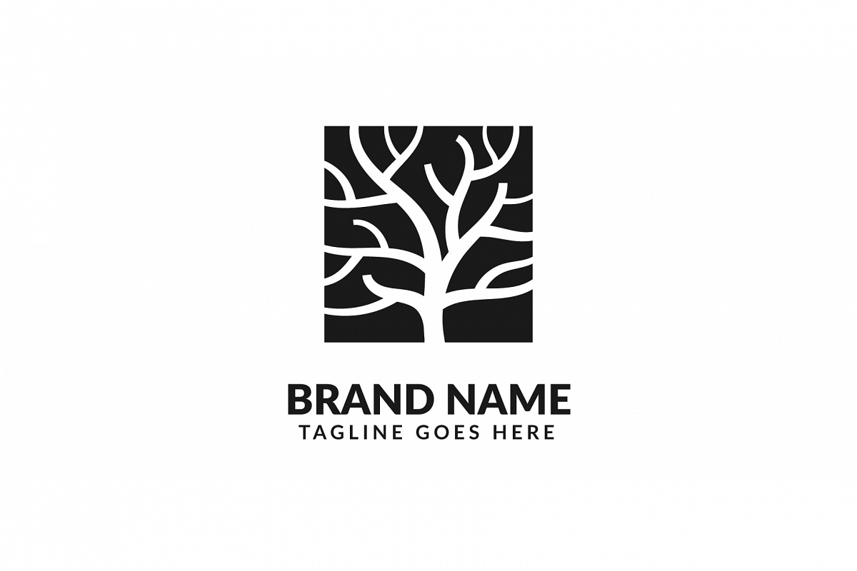 Tree trunk Logo Vol.01 example image 1