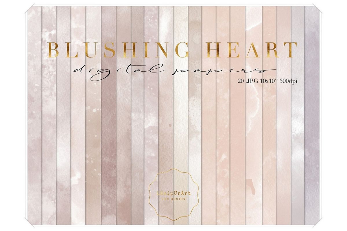 Blush Pink Watercolor Textures example image 1
