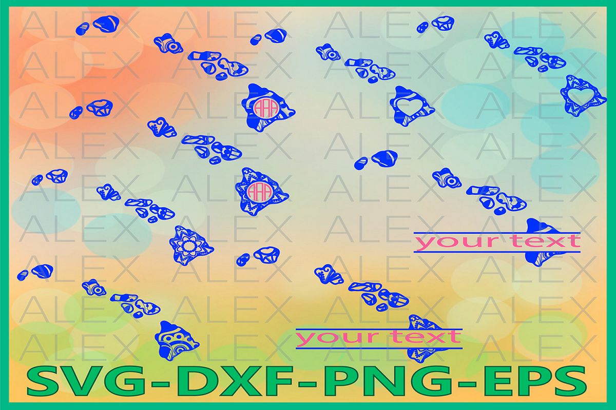 Hawaii State SVG, Hawaii Mandala SVG, Hawaii Svg Files example image 1