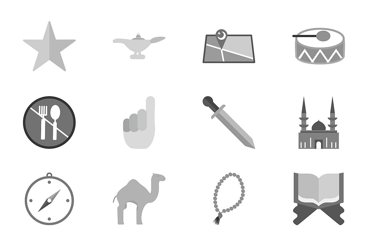 Set Of Ramadan Icons example image 1