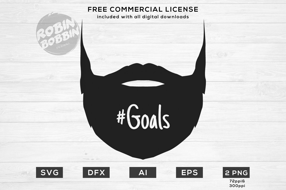Beard Goals Design for T-Shirt, Hoodies, Mugs and more example image 1