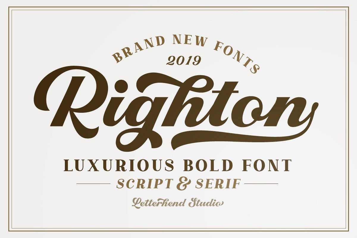 Righton - Script & Serif Font Duo example image 1