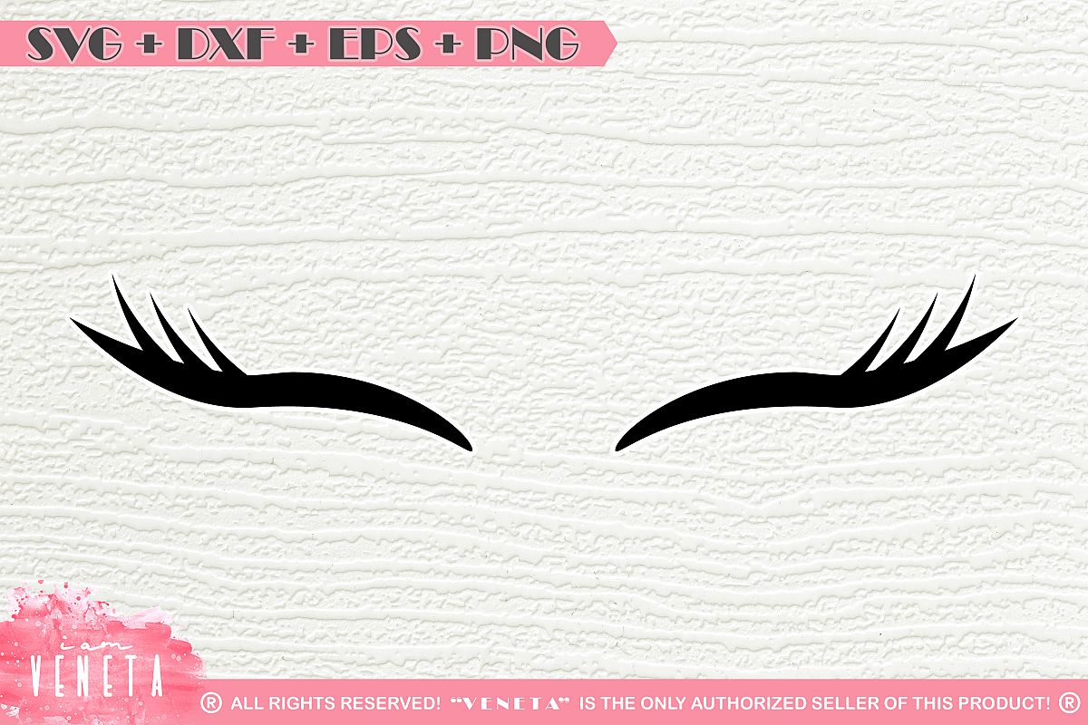 Download Eyelashes | SVG DXF EPS PNG | Cutting File (127763) | SVGs | Design Bundles