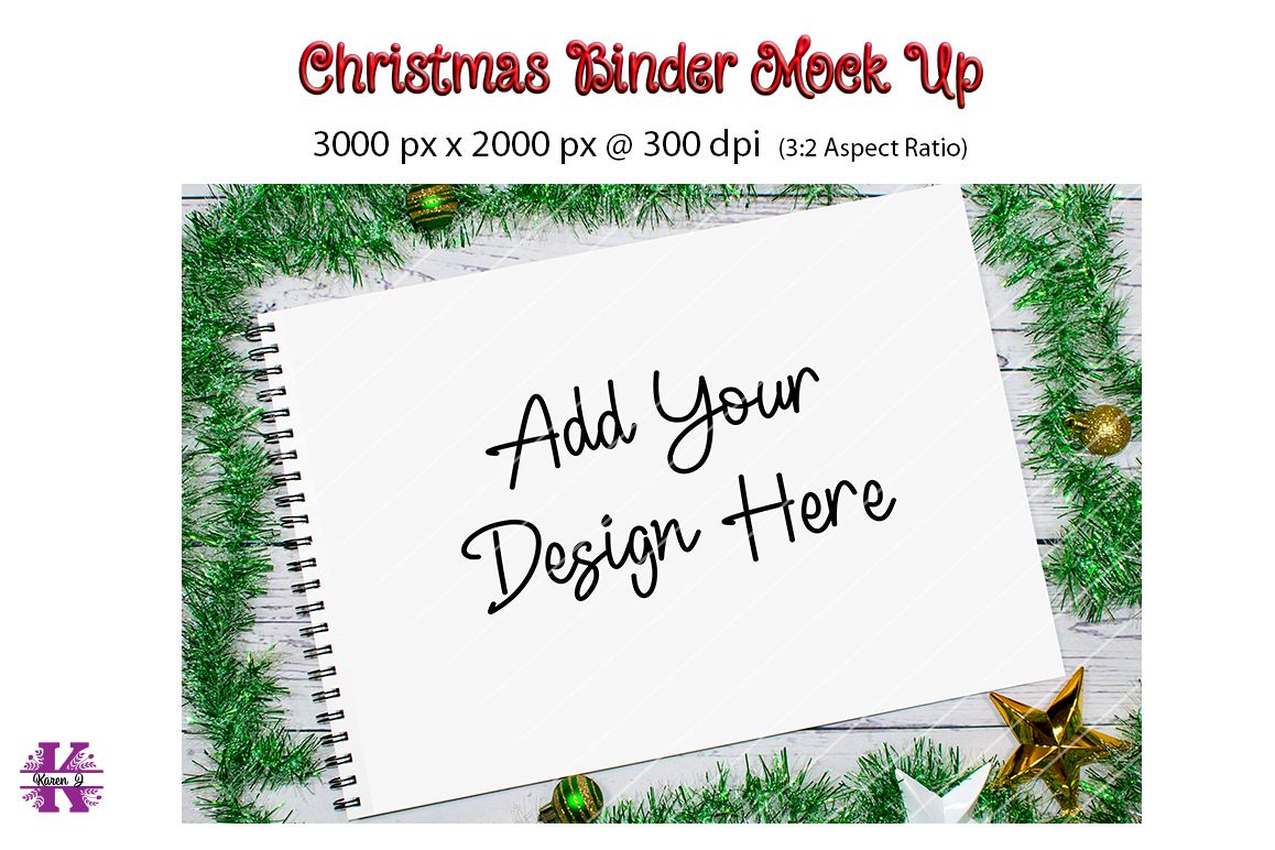 Christmas Binder Mock Up example image 1