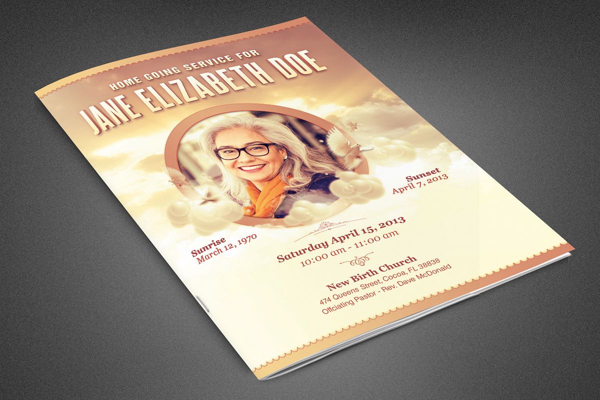 Homeward Bound Funeral Program example image 1