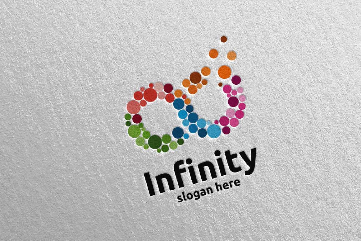 Infinity loop logo Design 7 example image 1