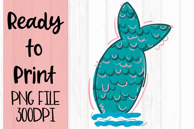 Mermaid Tail Ready to Print example image 1
