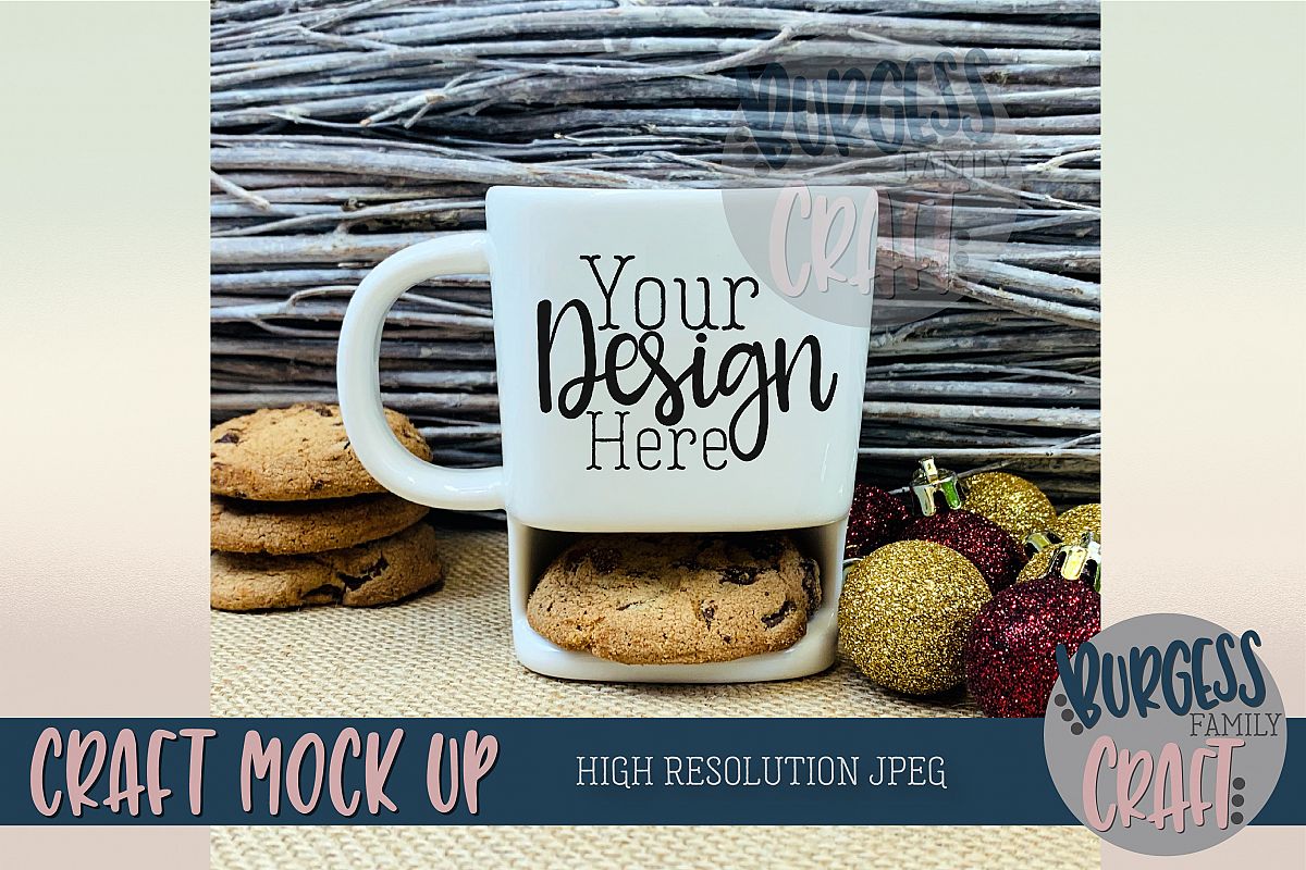Christmas cookie mug Craft mock up |High Res JPEG example image 1
