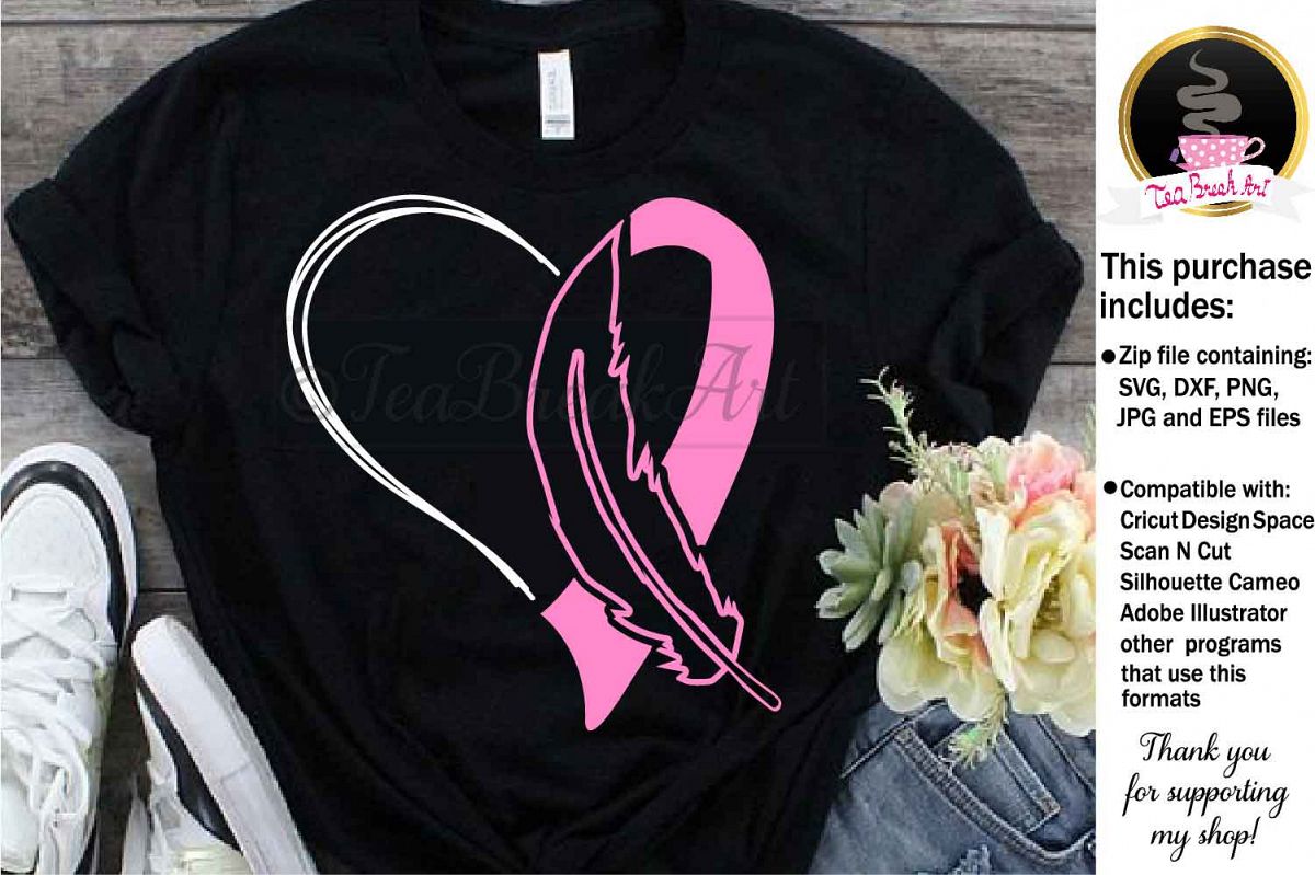 Breast Cancer Awareness Cutting Files 1092 example image 1