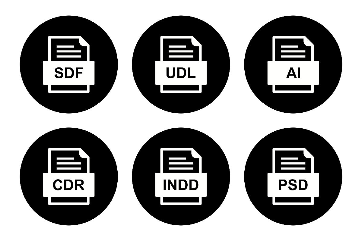 Set Of File Formats Icons example image 1