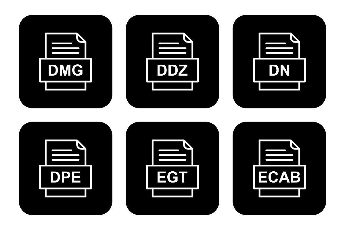 Set Of File Formats Icons example image 1