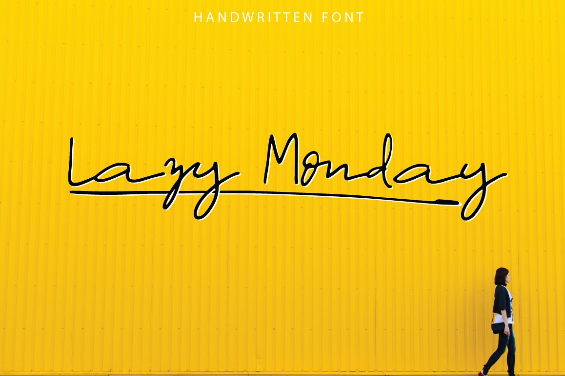 Lazy Monday | Script Font example image 1