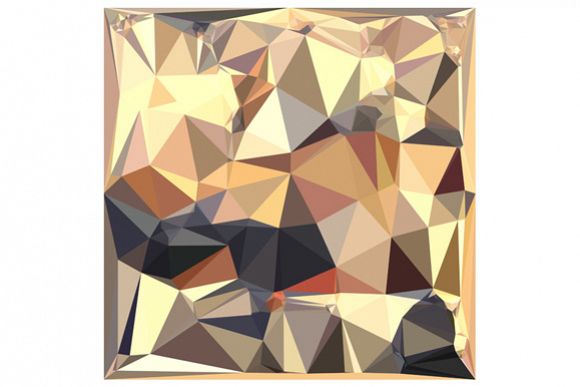 Bisque Gray Abstract Low Polygon Background example image 1