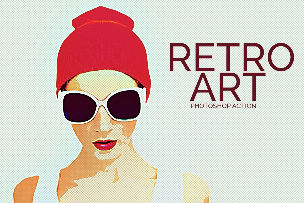 Retro Art - Photoshop Action example image 1