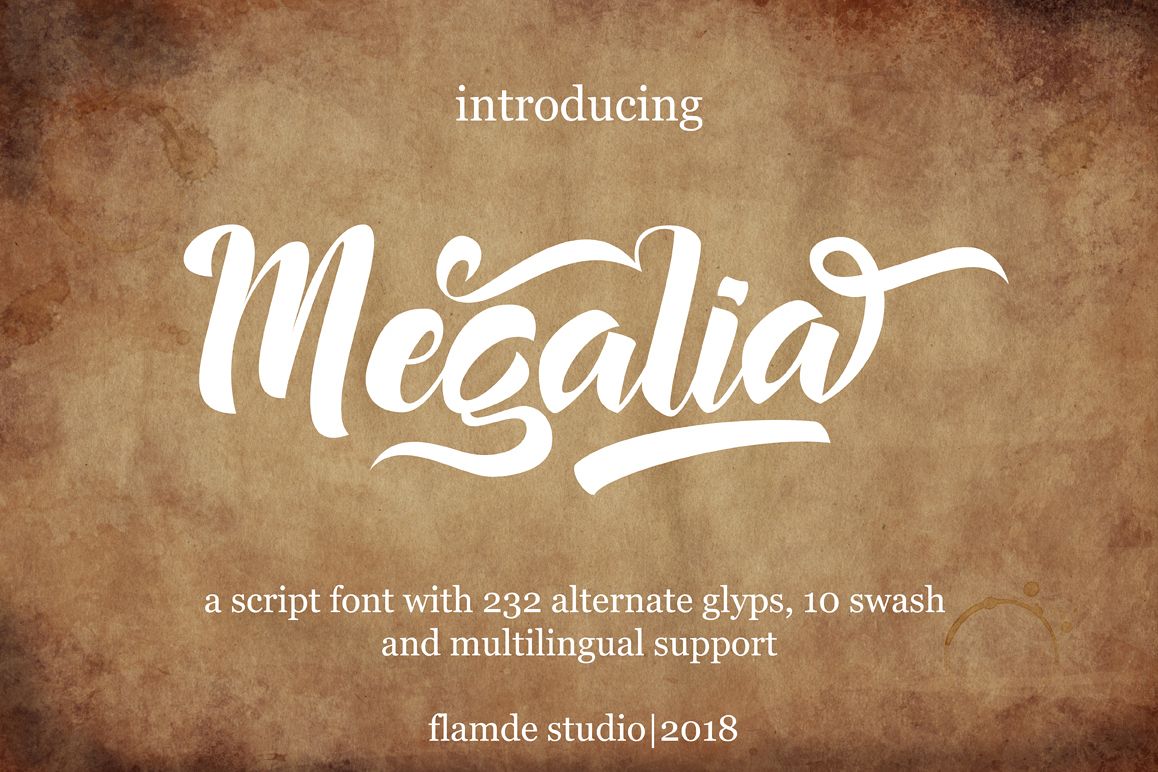 Megalia - Script Font example image 1