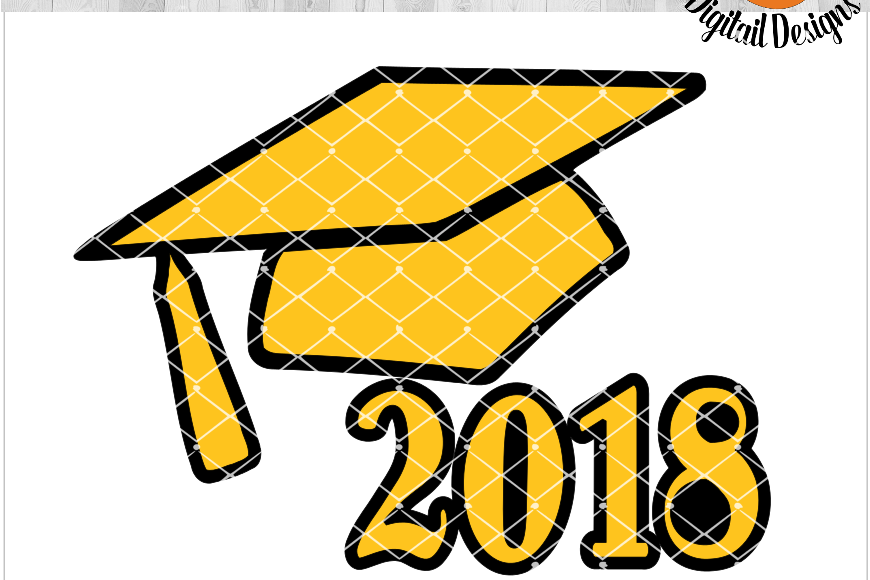 Class of 2018 SVG - png - eps - dxf - ai - fcm - Graduation SVG - Silhouette - Cricut - Scan N Cut - Grad SVG example image 1
