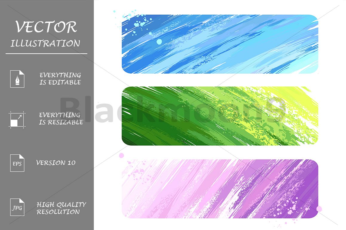 Three Painted Banners example image 1