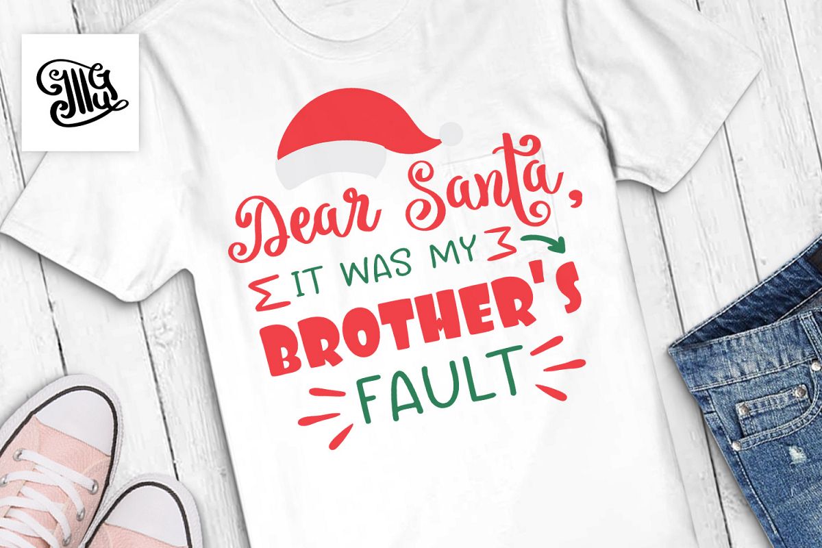 Dear Santa it was my brother's fault - Christmas kids example image 1