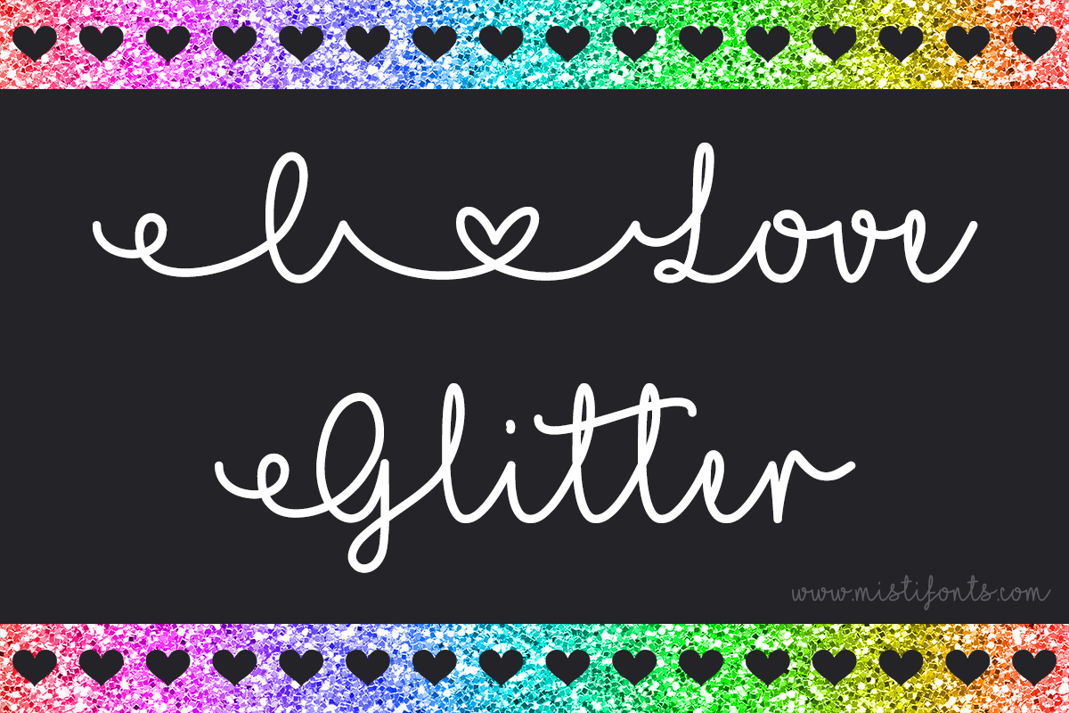 I Love Glitter example image 1
