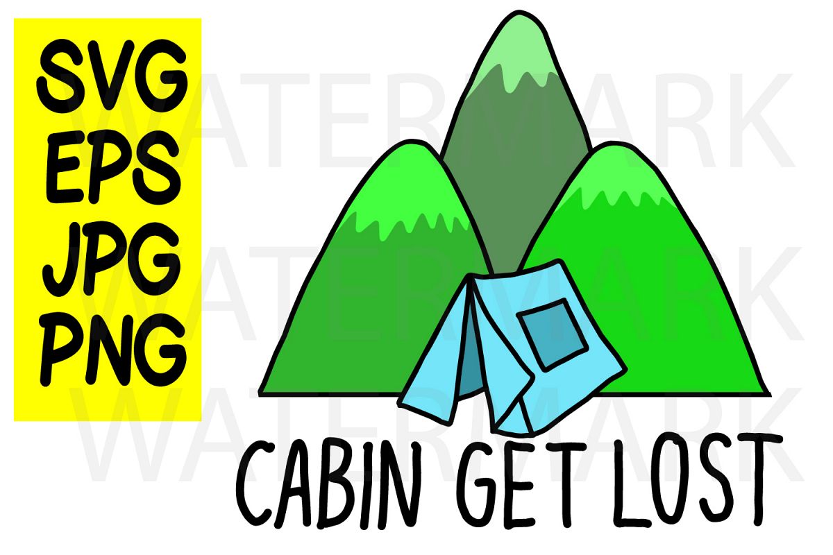 Cabin Get Lost - SVG EPS JPG PNG example image 1