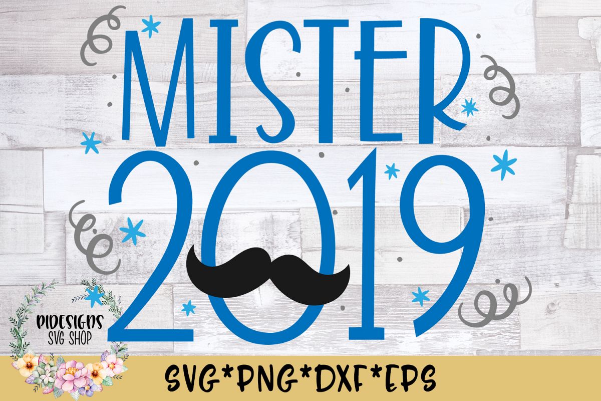 Mister 2019 SVG Cut File example image 1