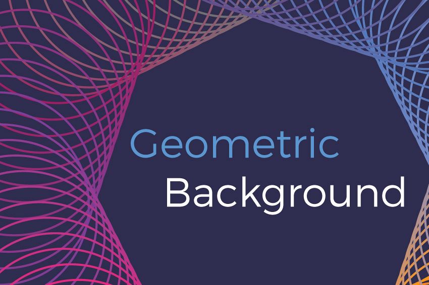 Geometric vector backgrounds example image 1