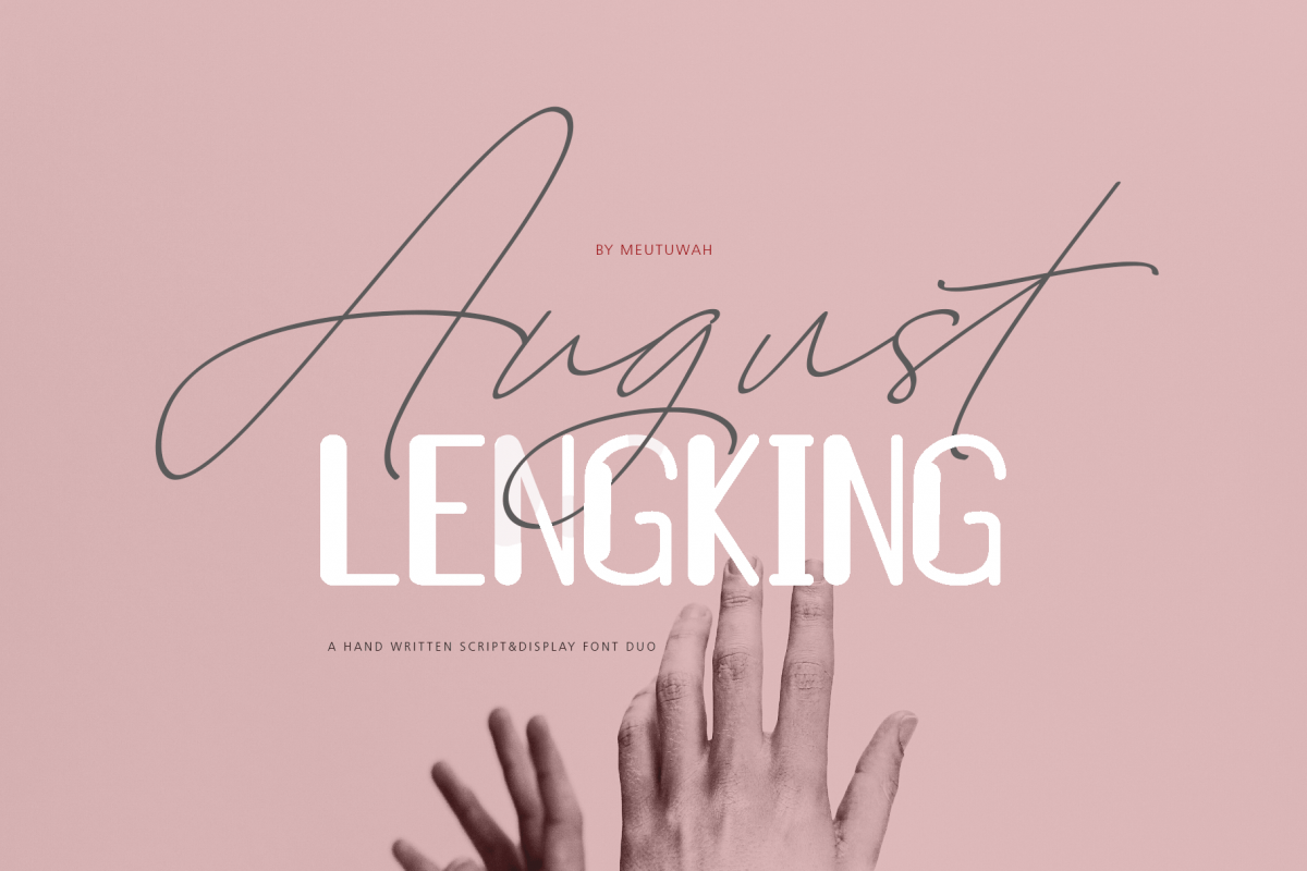 August & LENGKING Font Duo example image 1