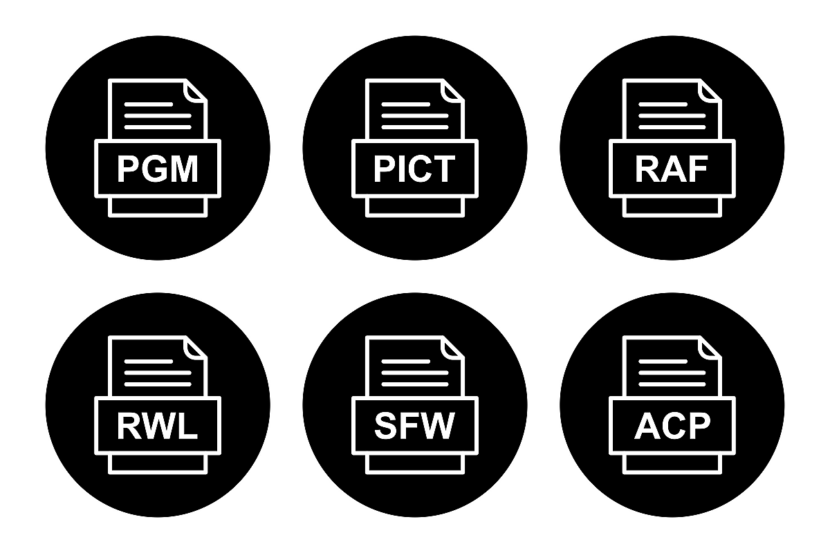 Set Of File Formats Icons example image 1