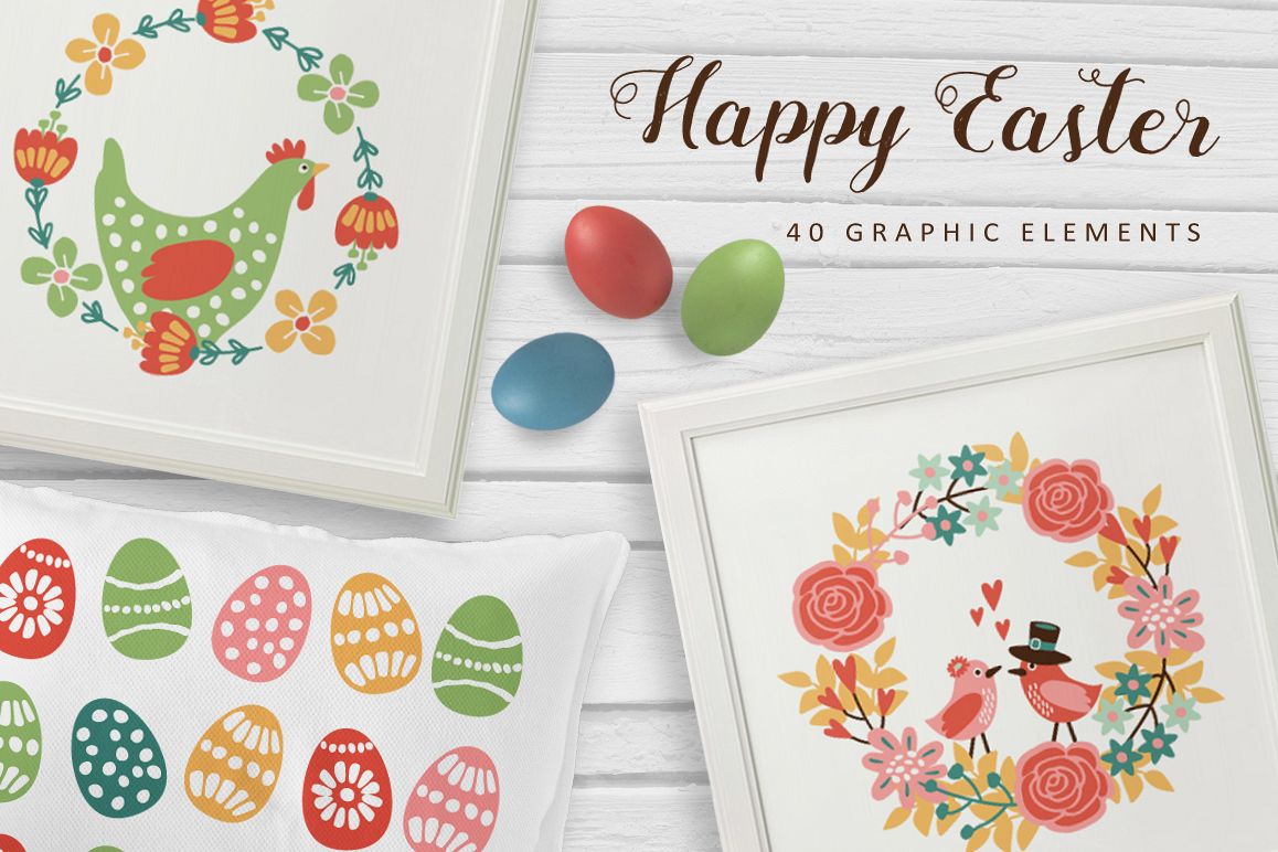 Happy Easter set example image 1