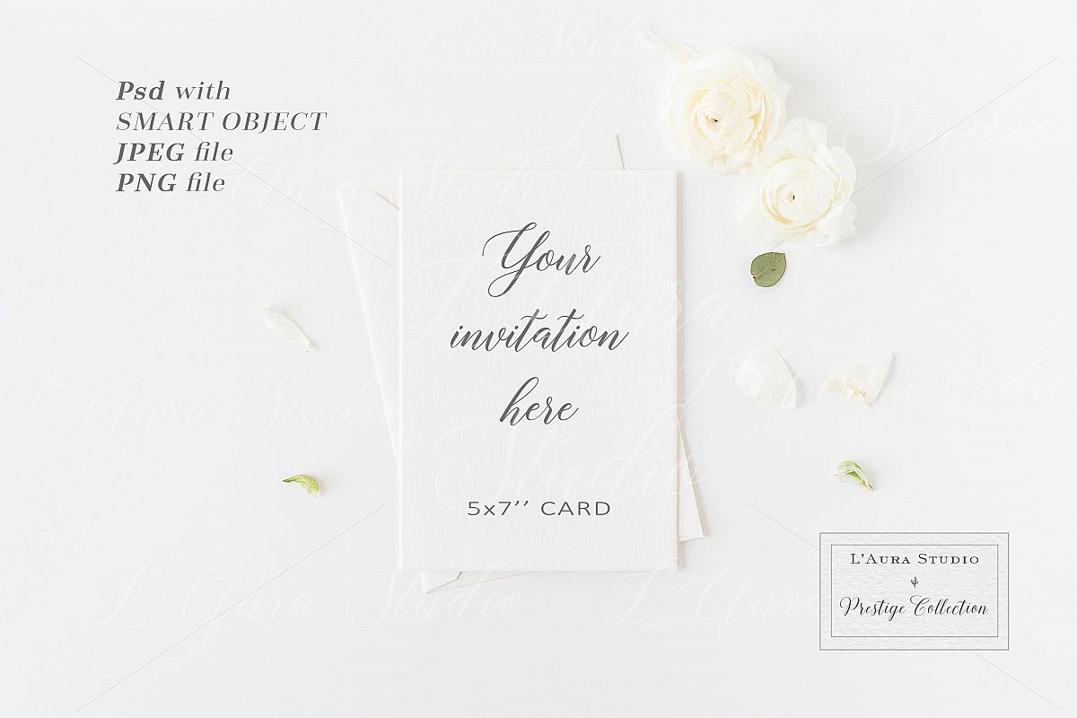 Floral 5x7 Card Mockup - crd232 example image 1