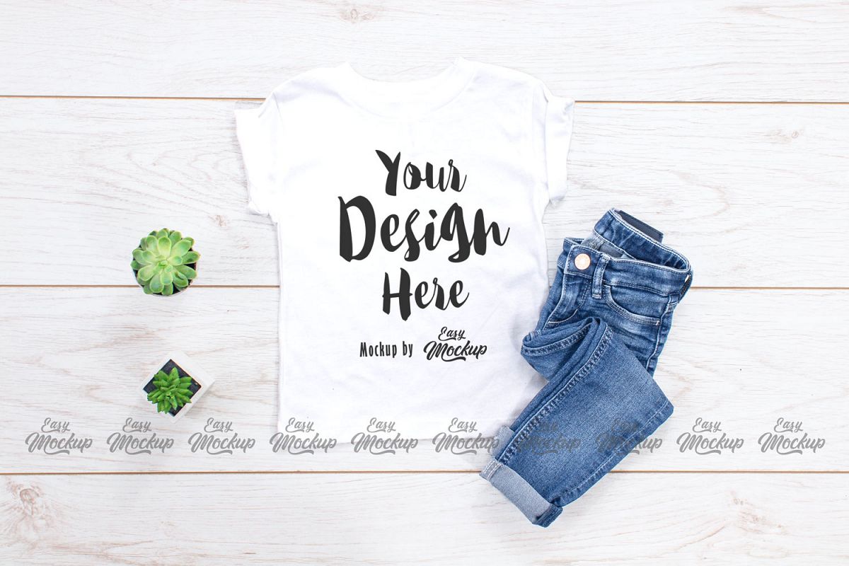 Dark Grey Heather White Bella Canvas 3001T MockUp example image 1