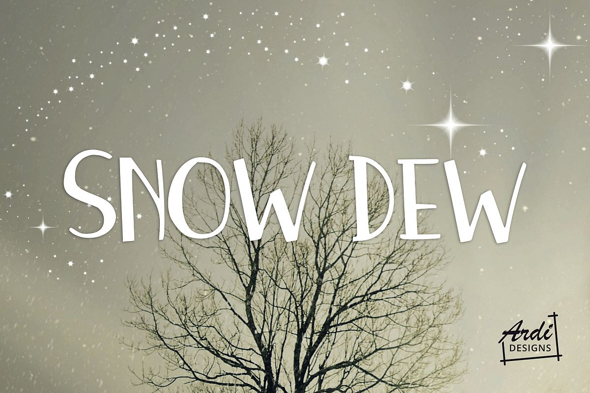 Snow Dew Font example image 1