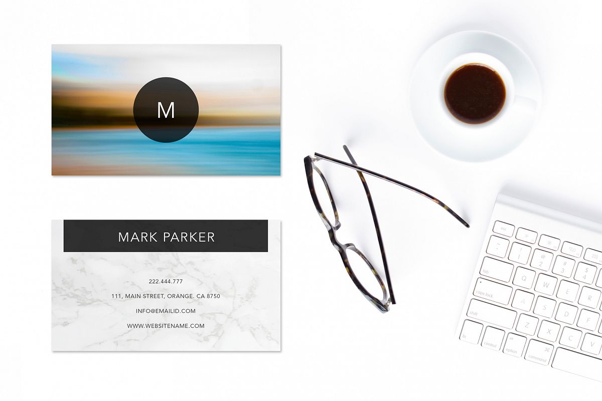 Modern Pattern Texture Beautiful Professional Art Business Card example image 1