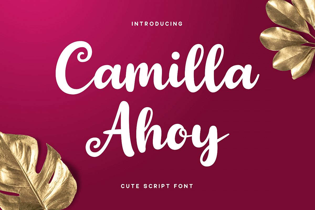 Camilla Ahoy - Cute Script Font example image 1