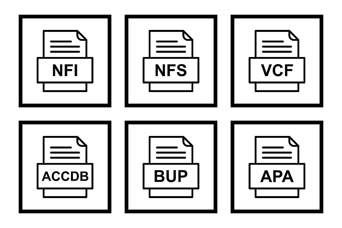 Set Of File Formats Icons example image 1