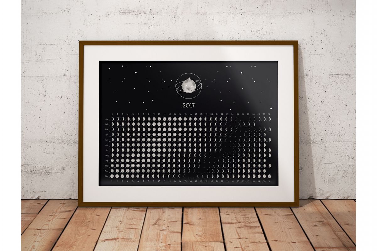 Moon Calendar 2017 example image 1