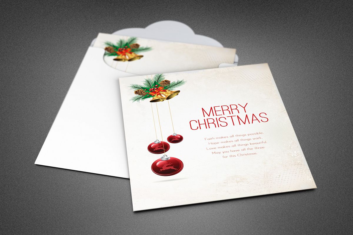 Merry Christmas Greeting Card example image 1