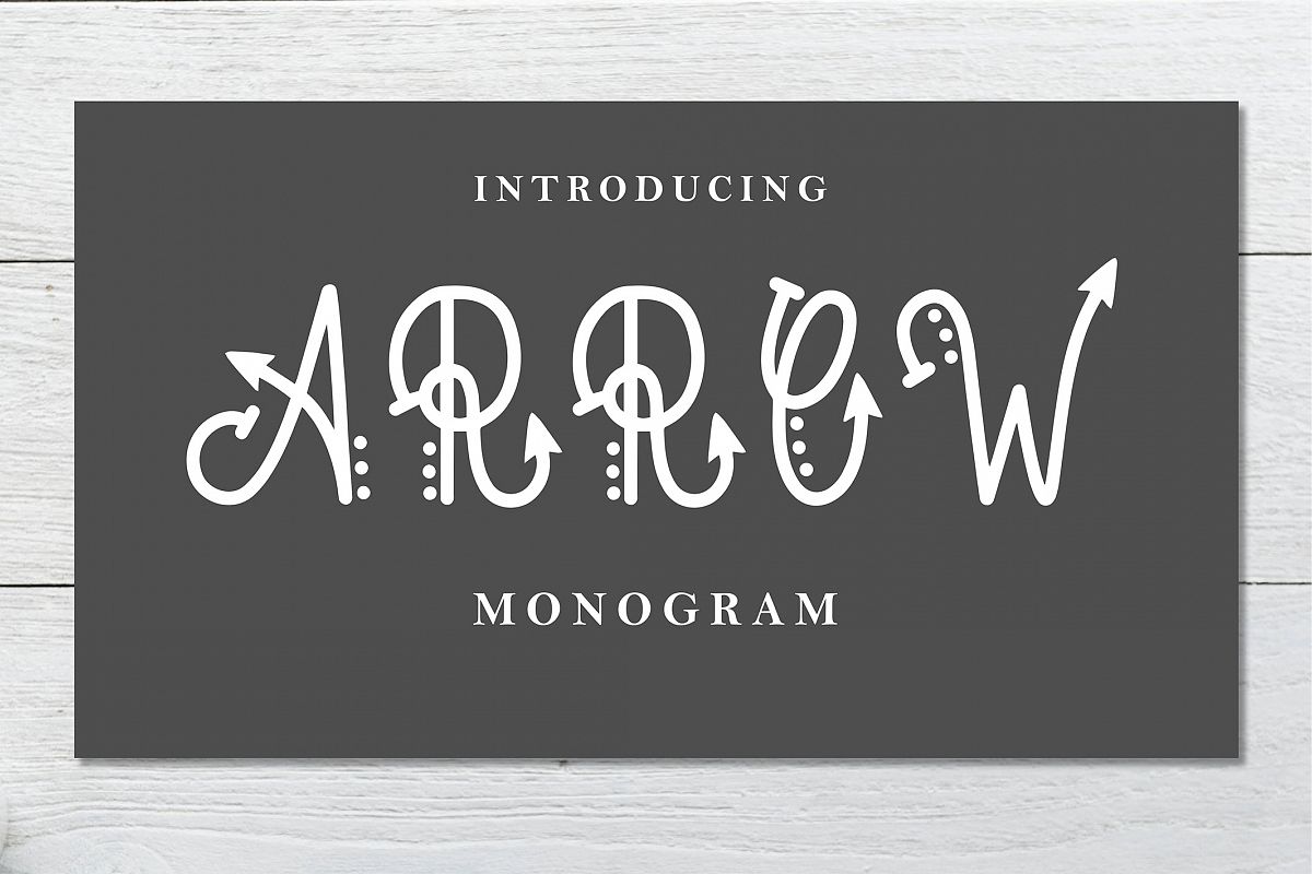 Arrow Monogram example image 1