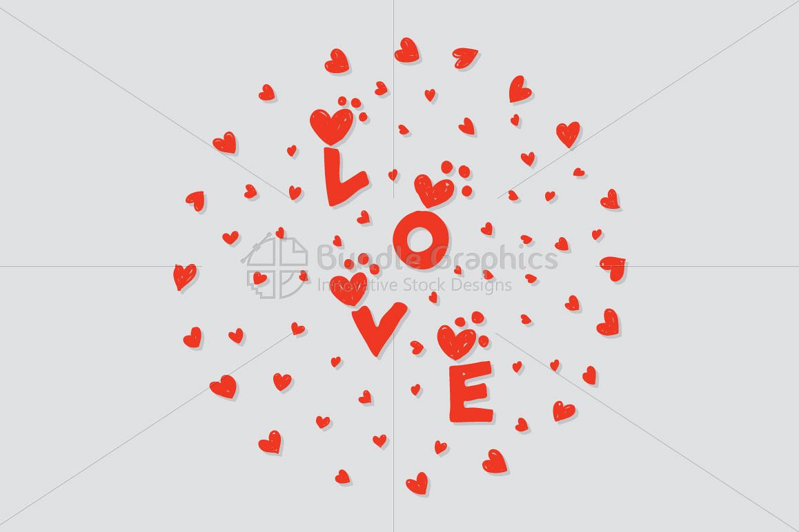 Love - Scribble Style Freehand Graphics example image 1