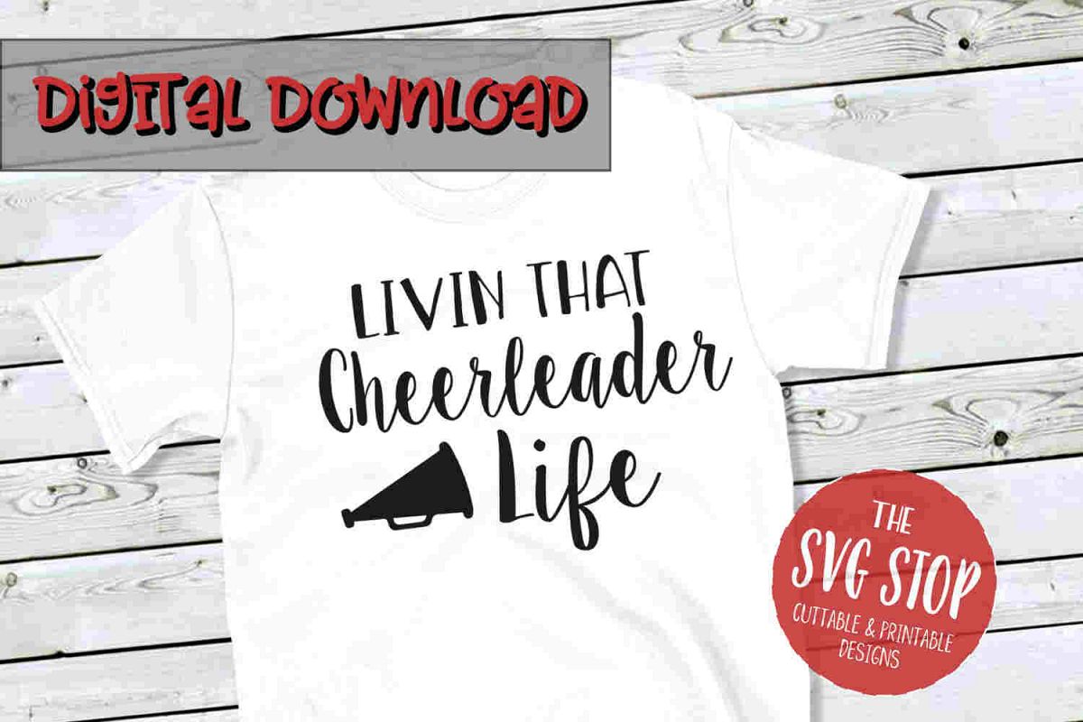Cheerleader Life -SVG, PNG, DXF example image 1
