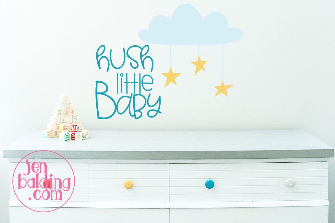 Hush Little Baby SVG example image 1