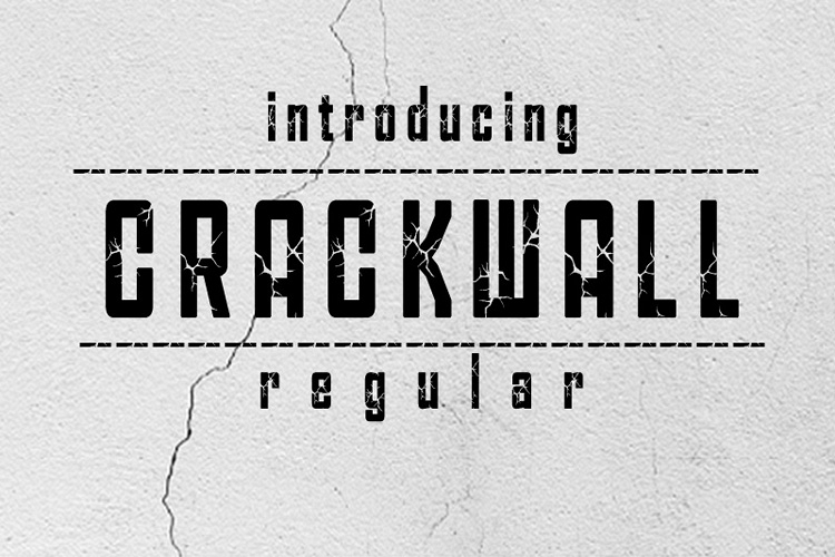 CRACKWALL Font example image 1