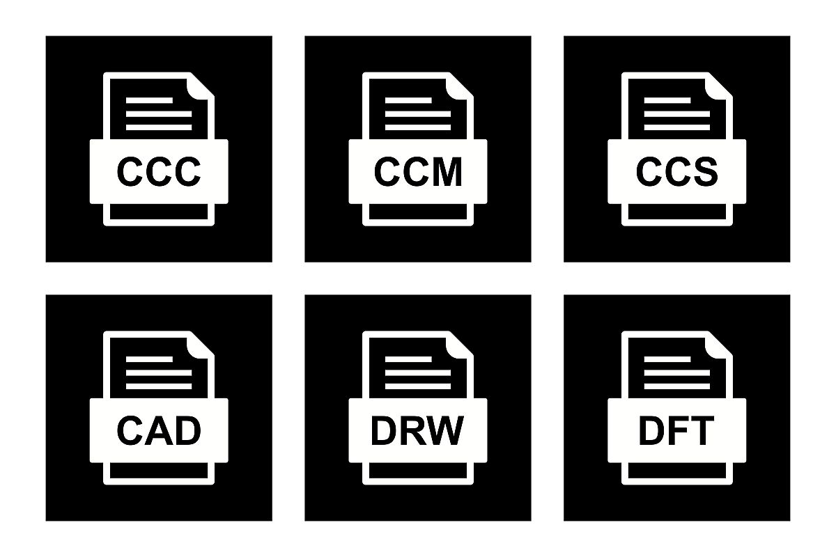 Set Of File Formats Icons example image 1