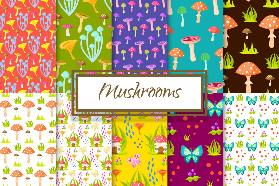 Magic Mushroom Patterns example image 1