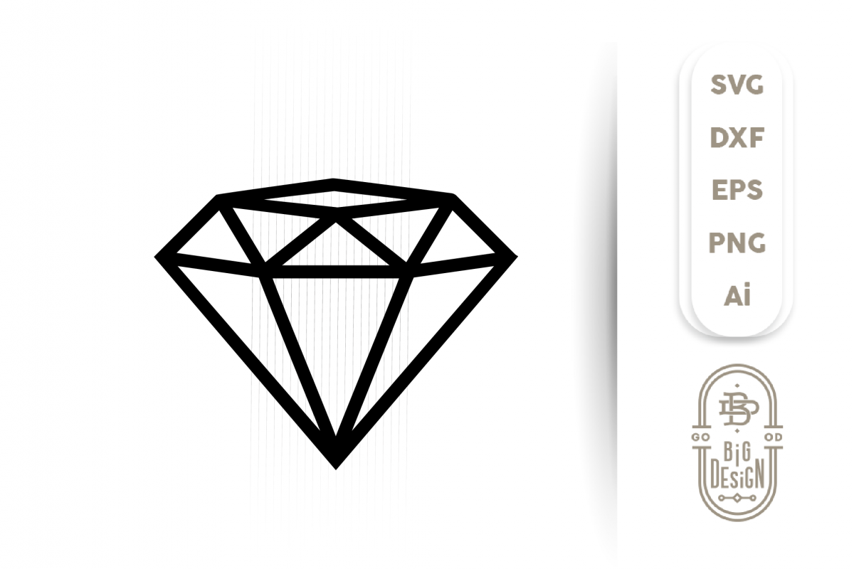 Diamond SVG Cut File , Diamond outline , Engagement Party (346702