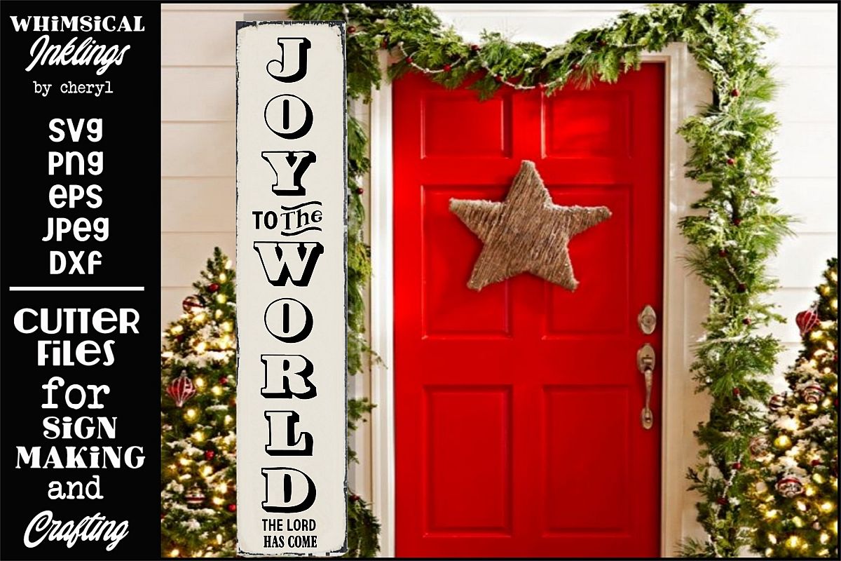 Joy To The World-Christmas-Vertical SVG example image 1