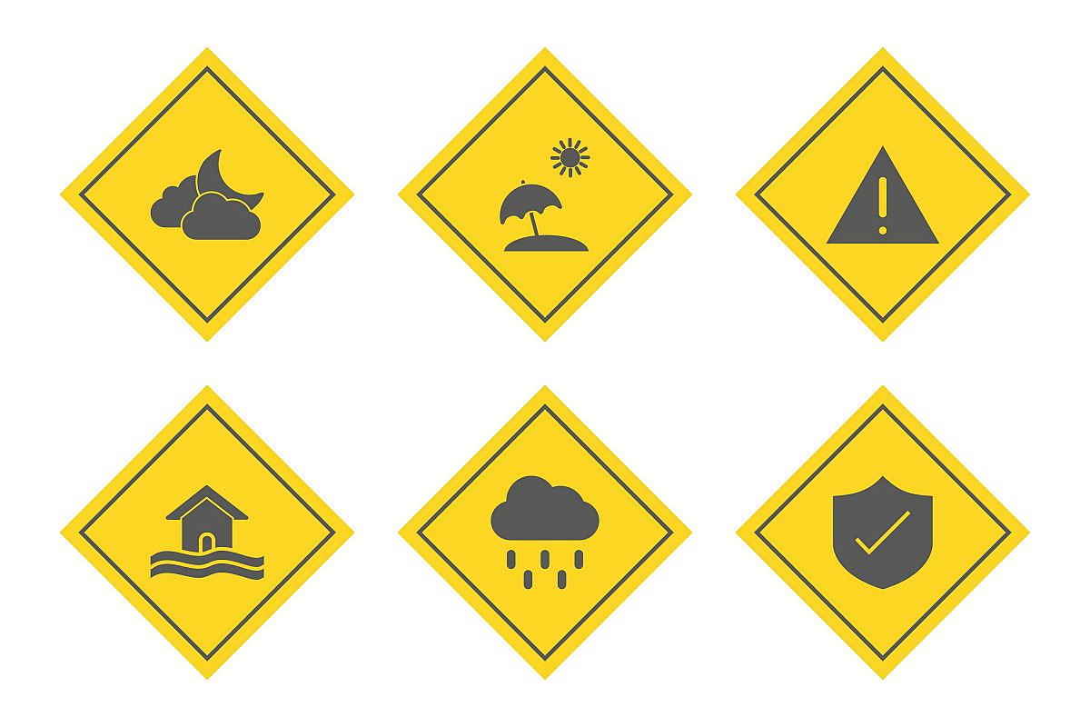 Set Of Weather And Season Icons example image 1