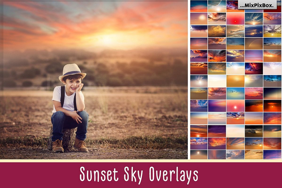 Sunset Sky Photo Overlays example image 1