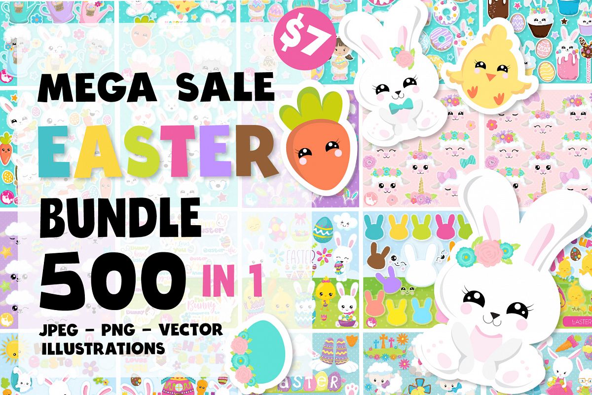 MEGA EASTER BUNDLE - 500 in 1 example image 1