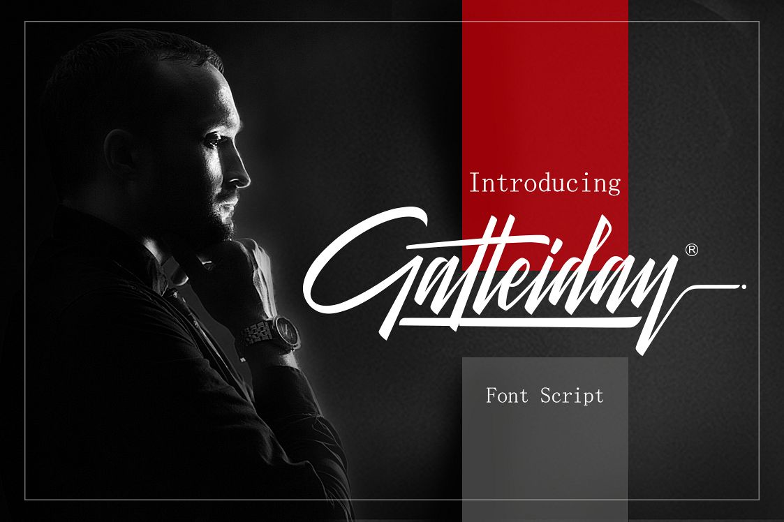 Galteiday Font Script example image 1